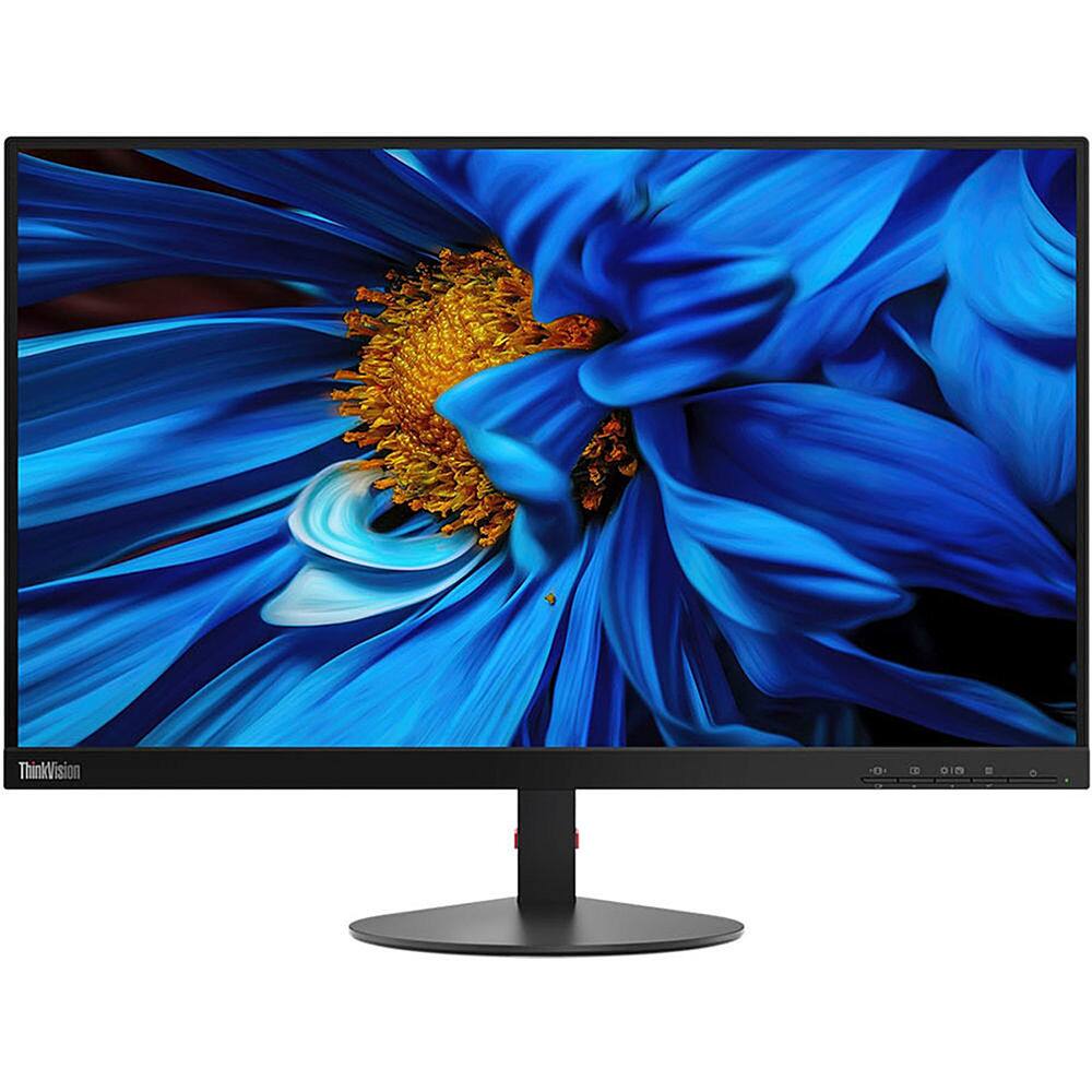 Alt View 11. Lenovo - ThinkVision S24e 23.8" LED Backlit LCD Monitor (HDMI, VGA) - Black.