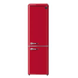 Forno Appliances - Storico 9 Cu. Ft. Retro Compact Refrigerator with Bottom-Freezer - Red