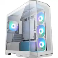 MSI - MAG PANO 100R PZ WHITE ATX Mid-Tower PC Case - White - Front_Zoom