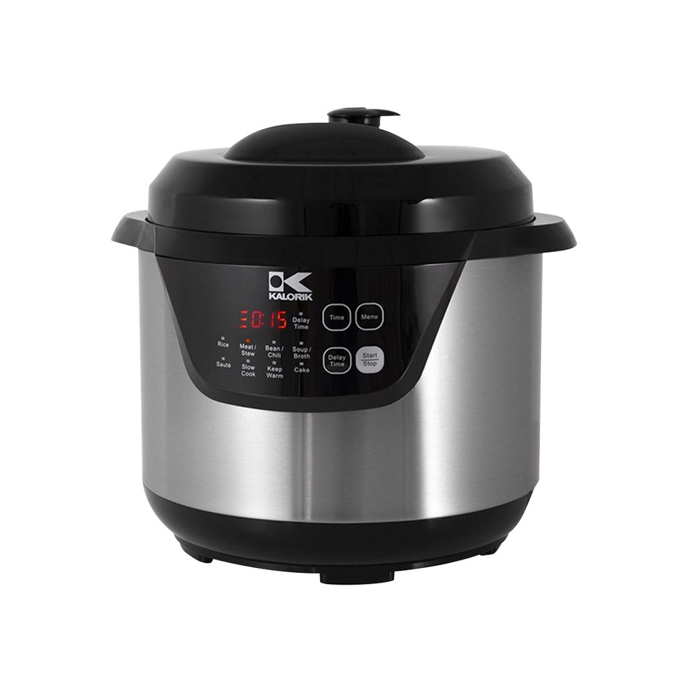 Best Buy: Kalorik 6 qt. Digital Pressure Cooker Stainless Steel EPCK 47464  SS