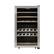 Front. Kalorik - 29-Bottle Dual Zone Wine Cooler - Stainless steel.