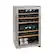 Left. Kalorik - 29-Bottle Dual Zone Wine Cooler - Stainless steel.