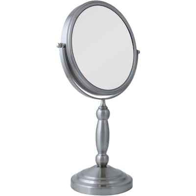 Zadro - Double-Sided Swivel Vanity Mirror - Satin Nickel