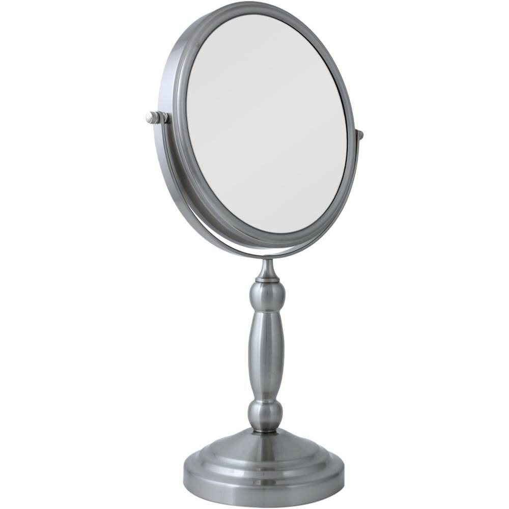 Zadro - Double-Sided Swivel Vanity Mirror - Satin Nickel