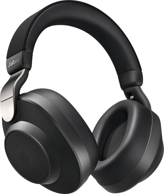 Angle Zoom. Jabra - Elite 85h Wireless Noise Cancelling Over-the-Ear Headphones - Titanium Black.