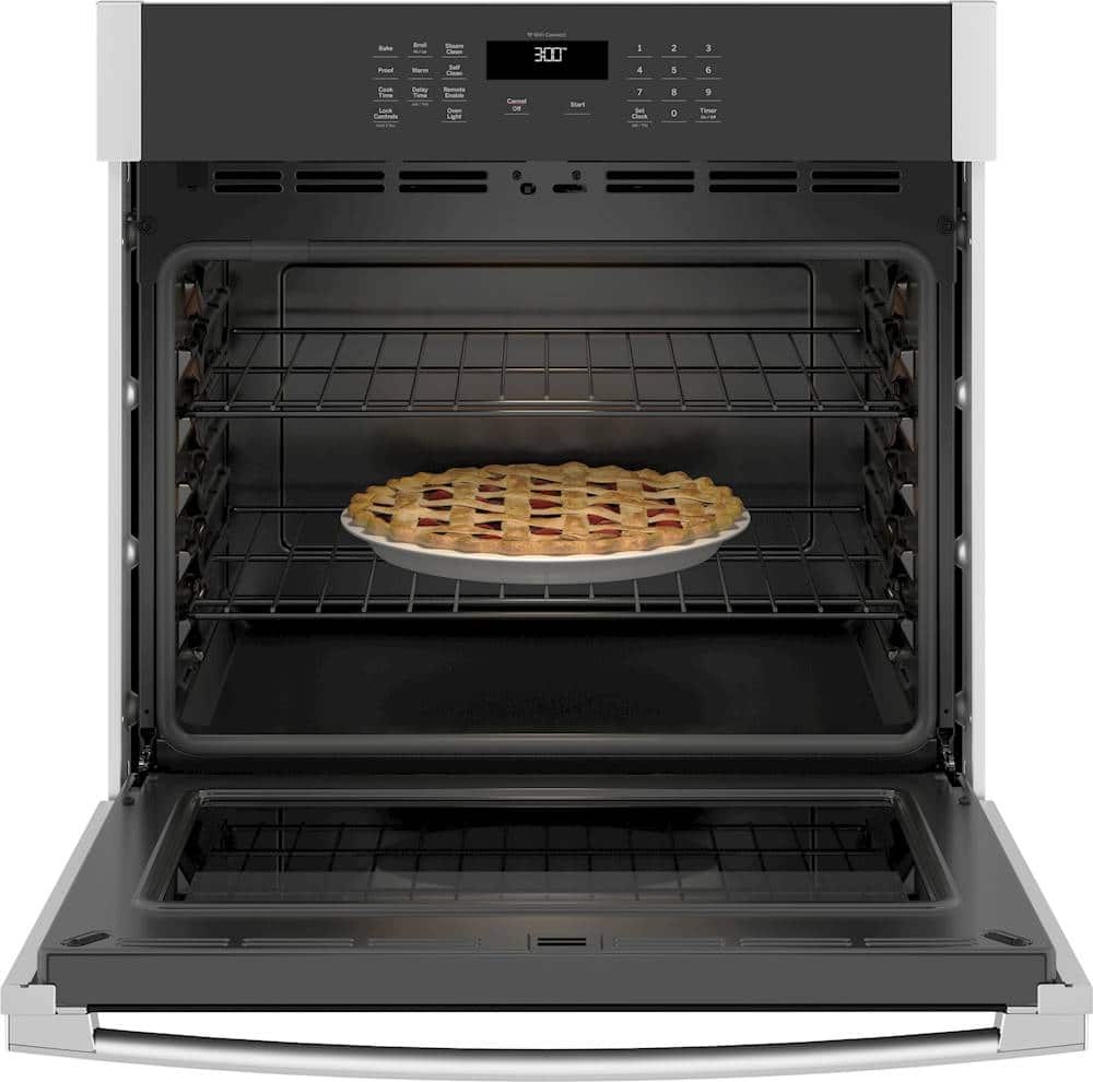 Alt View 12. GE - 30" Built-In Single Electric Wall Oven - Stainless Steel.
