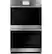 Front. Café - Modern Glass 30" Built-In Double Electric Convection Wall Oven - Platinum Glass.