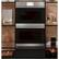 Alt View 20. Café - Modern Glass 30" Built-In Double Electric Convection Wall Oven - Platinum Glass.