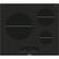 Front. Bosch - 500 Series 24" Built-In Electric Induction Cooktop with 3 elements - Black.
