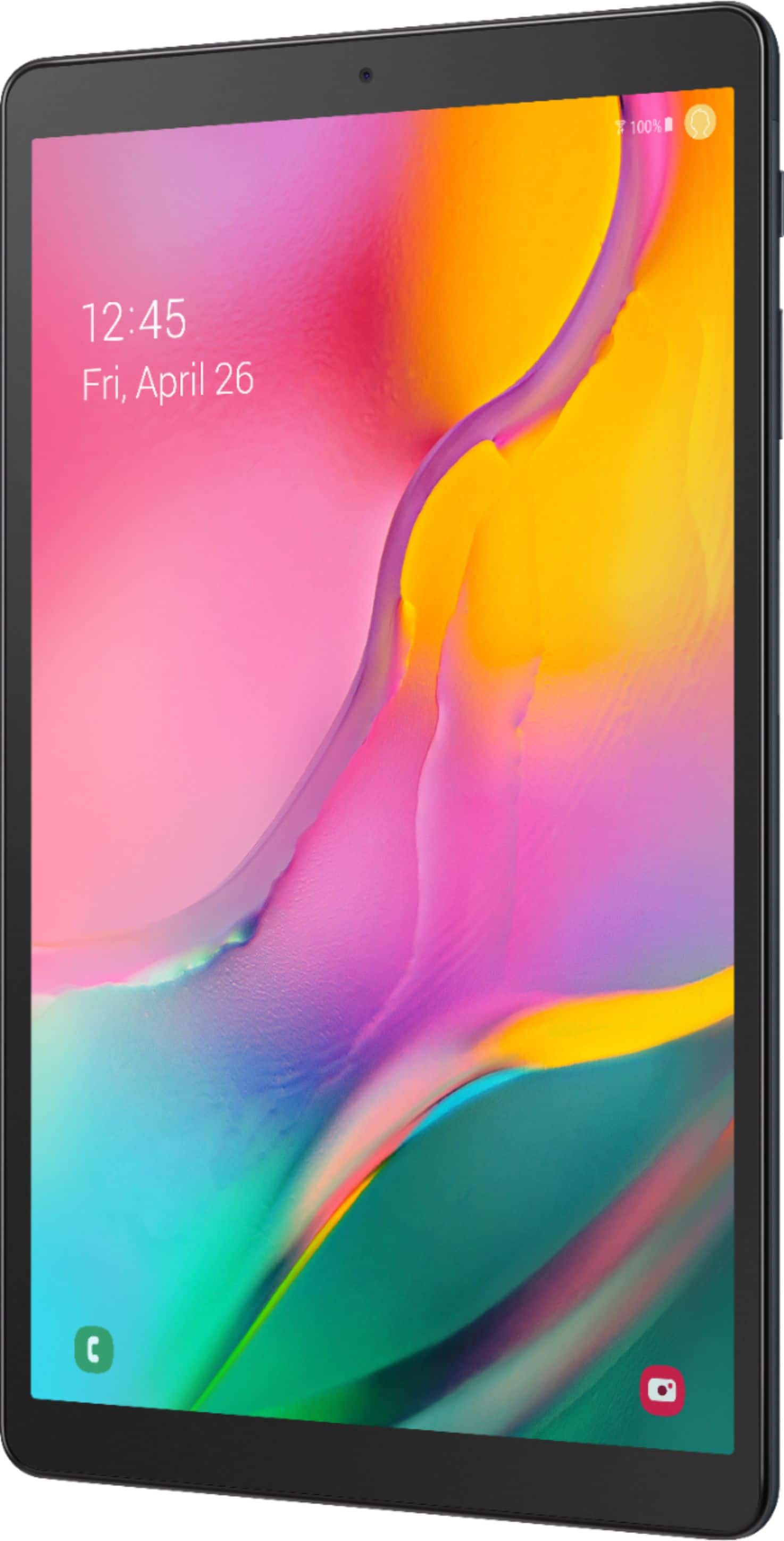 Left. Samsung - Galaxy Tab A (2019) - 10.1" - 128GB - Black.