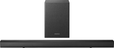 Insignia™ - 2.1-Channel Soundbar with Wireless Subwoofer - Black - Front_Zoom