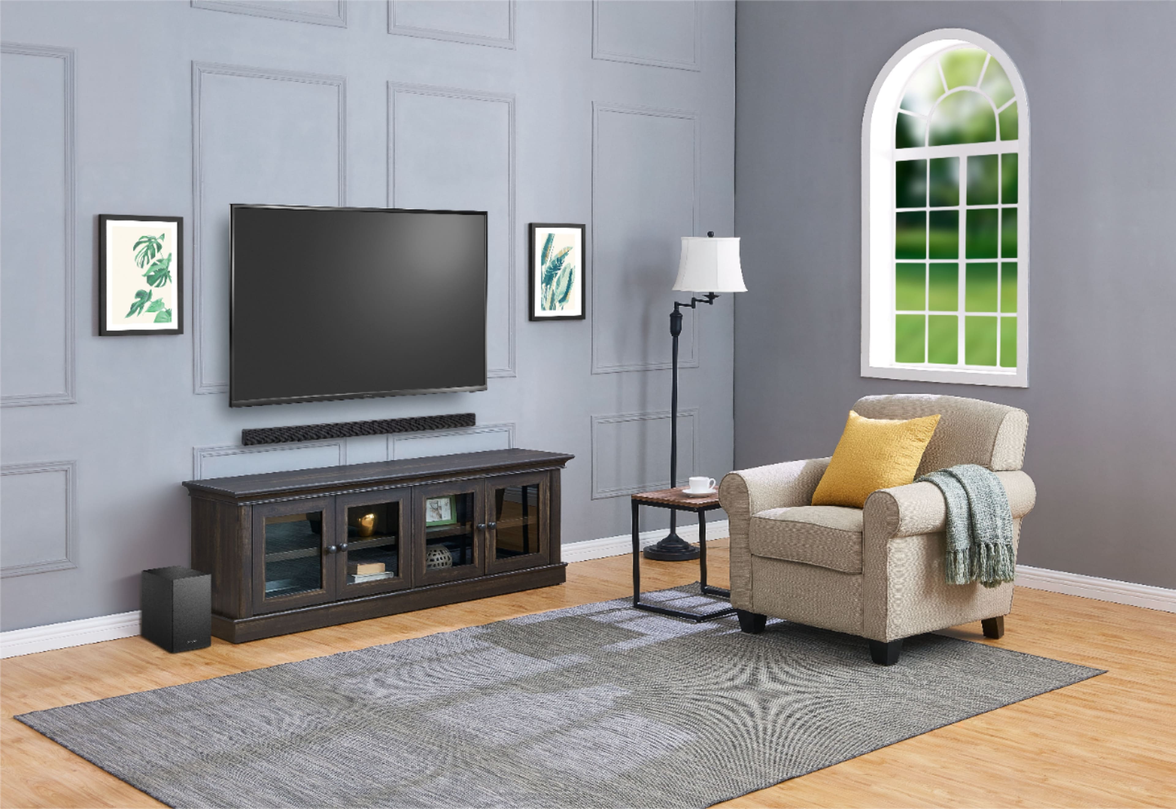 Alt View 14. Insignia™ - 2.1-Channel Soundbar with Wireless Subwoofer - Black.