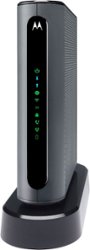 Motorola - MT7711 24x8 DOCSIS 3.0 Modem + AC1900 Router for Xfinity Internet & Voice - Black - Front_Zoom