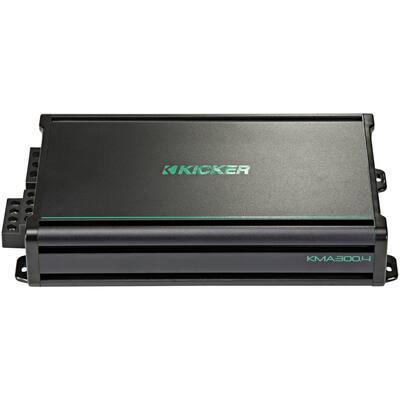 KICKER - Class D Bridgeable Multichannel Amplifier with Variable Crossovers - Black