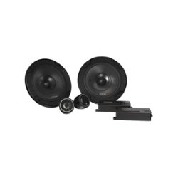KICKER - CS Series 6-1/2" 2-Way Car Speakers with Polypropylene Cones (Pair) - Black - Front_Zoom