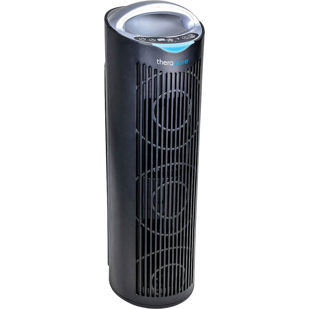 Angle View: Envion - Therapure Tower Air Purifier - Black