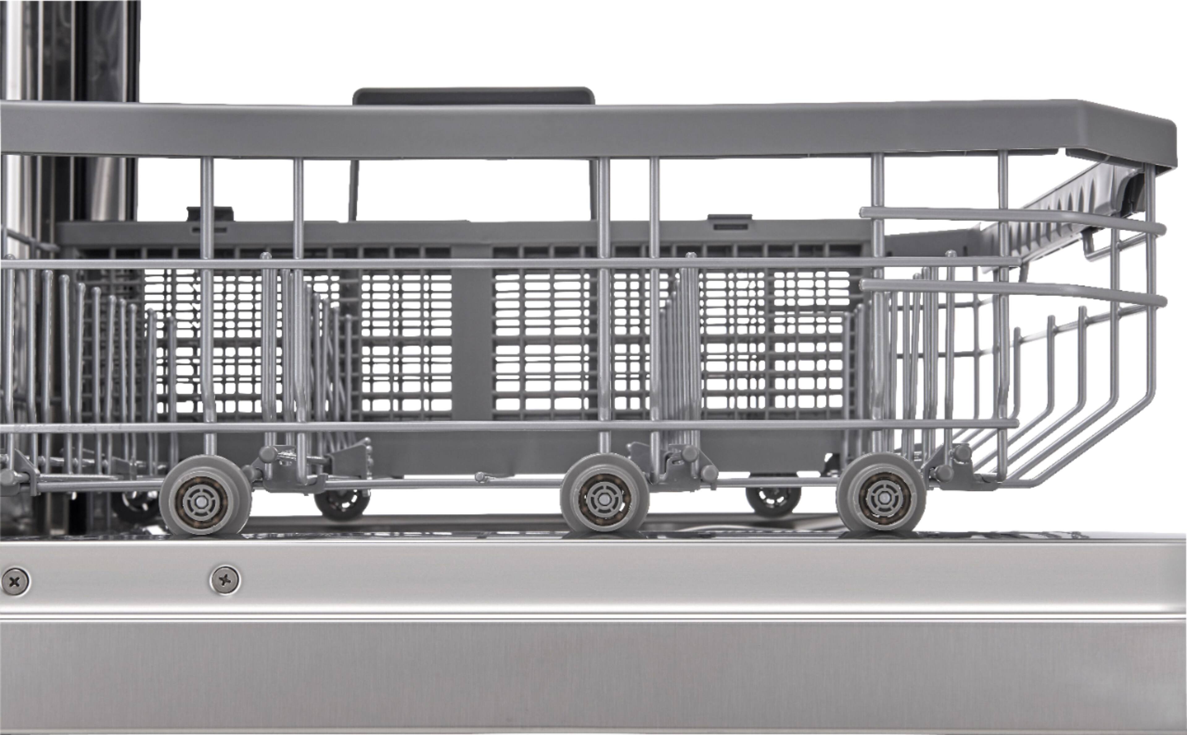 Alt View 13. LG - 24" Top Control Smart Built-In Stainless Steel Tub Dishwasher with 3rd Rack, TrueSteam, and 42 dba - PrintProof Stainless Steel.