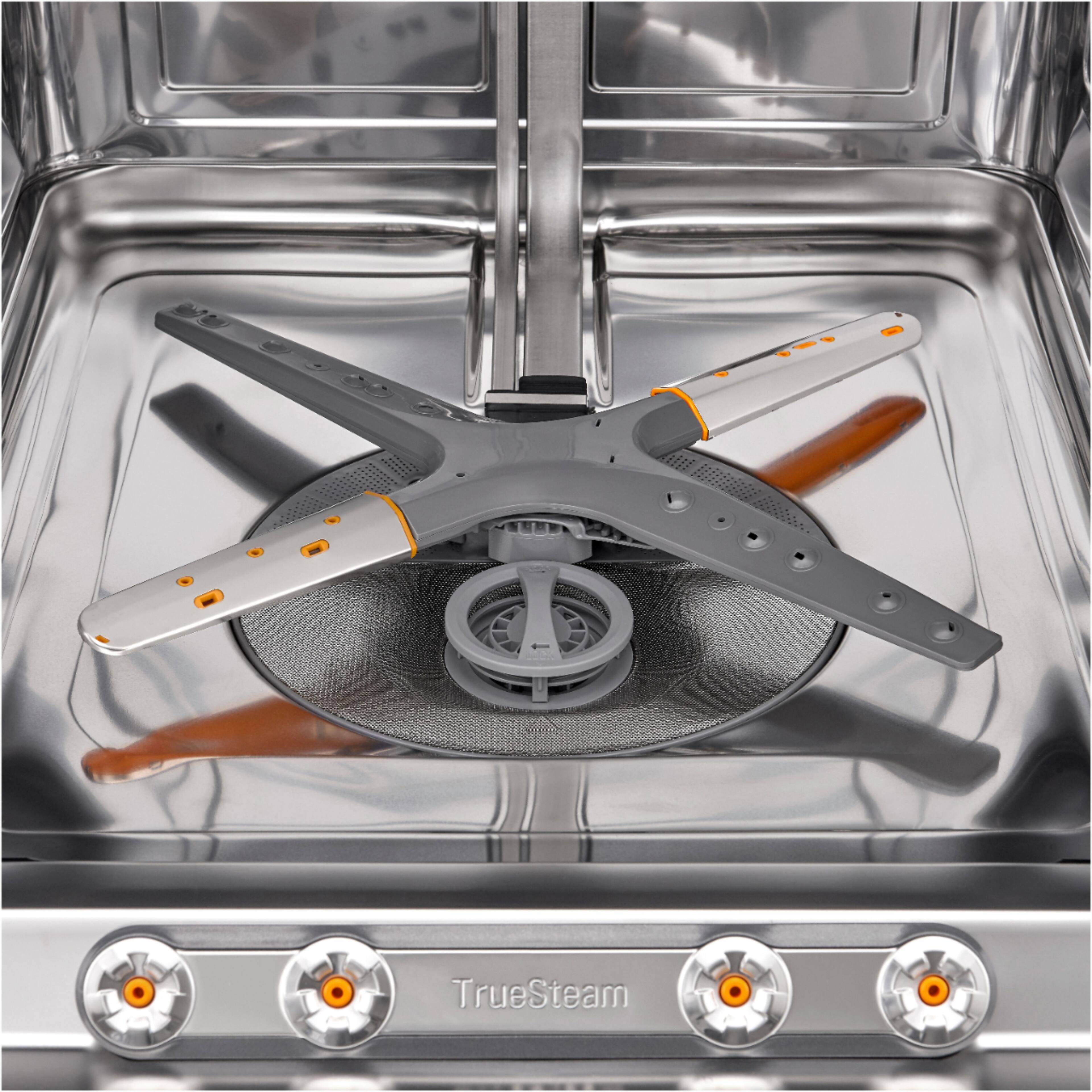 Alt View 20. LG - 24" Top Control Smart Built-In Stainless Steel Tub Dishwasher with 3rd Rack, TrueSteam, and 42 dba - PrintProof Stainless Steel.