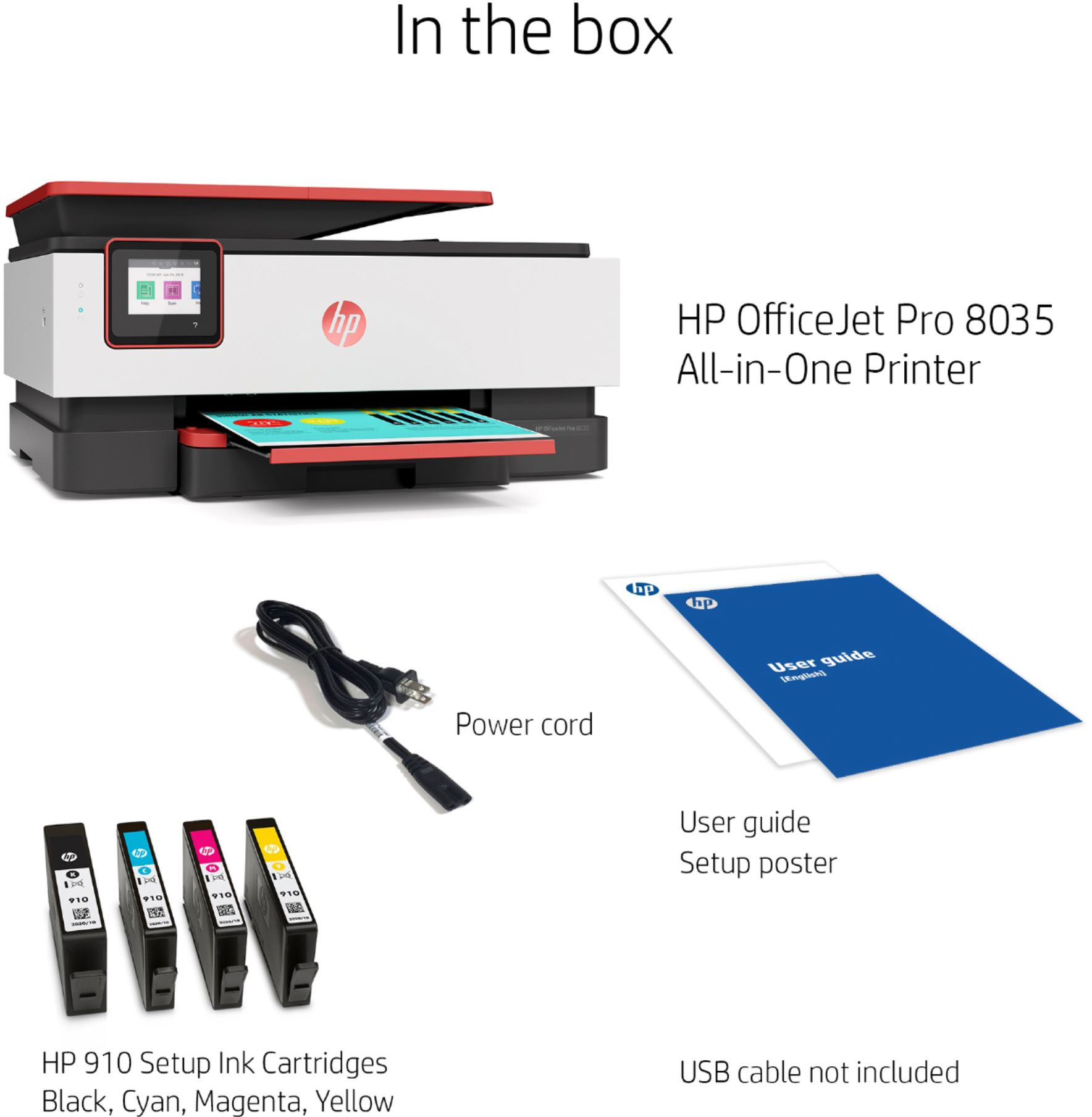 klinge af Mose Best Buy: HP OfficeJet Pro 8035 Wireless All-In-One Instant Ink Ready  Inkjet Printer Coral/White/Gray 4KJ65A#B1H