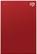 Left. Seagate - Backup Plus 4TB External USB 3.0 Portable Hard Drive - Red.