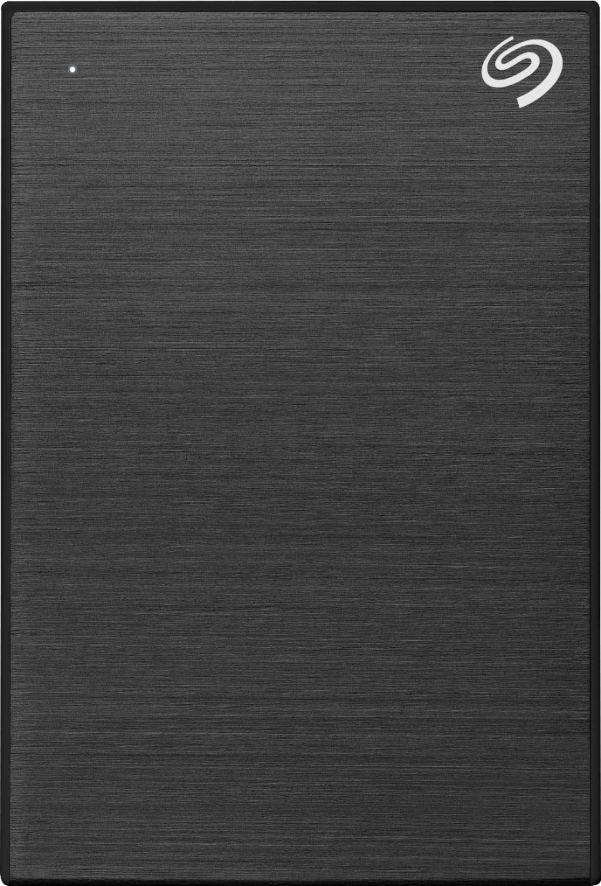 Left. Seagate - Backup Plus 5TB External USB 3.0 Portable Hard Drive - Black.