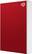 Front. Seagate - Backup Plus 5TB External USB 3.0 Portable Hard Drive - Red.