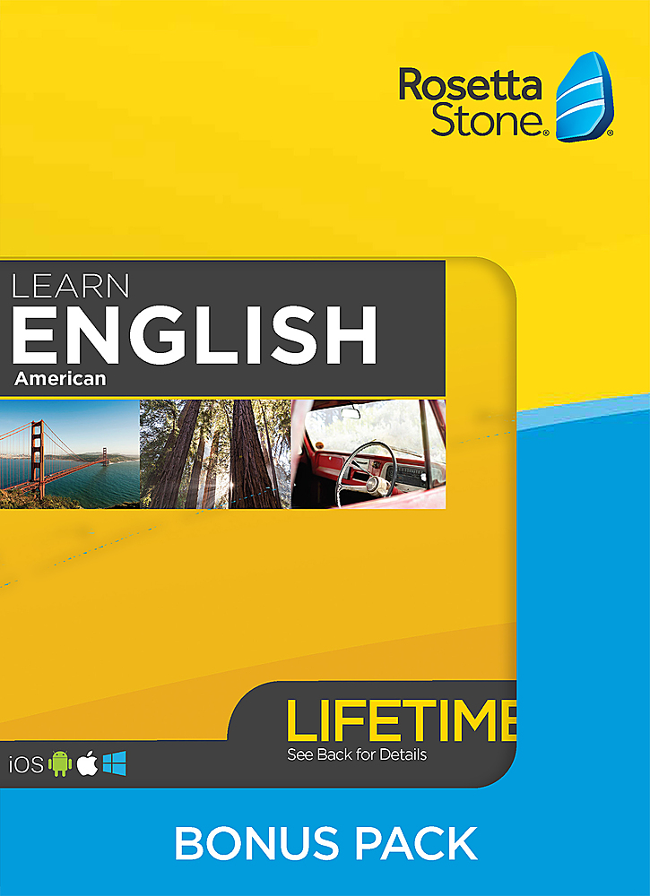 Rosetta Stone - Bonus Pack Bundle: Learn UNLIMITED Languages with Lifetime access - English + Grammar Guide and Dictionary Book Set - Android, Mac, Windows, iOS