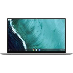 ASUS - Flip C434TA 2-in-1 14" Touch-Screen Chromebook - Intel Core m3 - 4GB Memory - 64GB eMMC Flash Memory - Spangle Silver - Front_Zoom