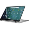 Alt View Zoom 11. ASUS - Flip C434TA 2-in-1 14" Touch-Screen Chromebook - Intel Core m3 - 4GB Memory - 64GB eMMC Flash Memory - Spangle Silver.