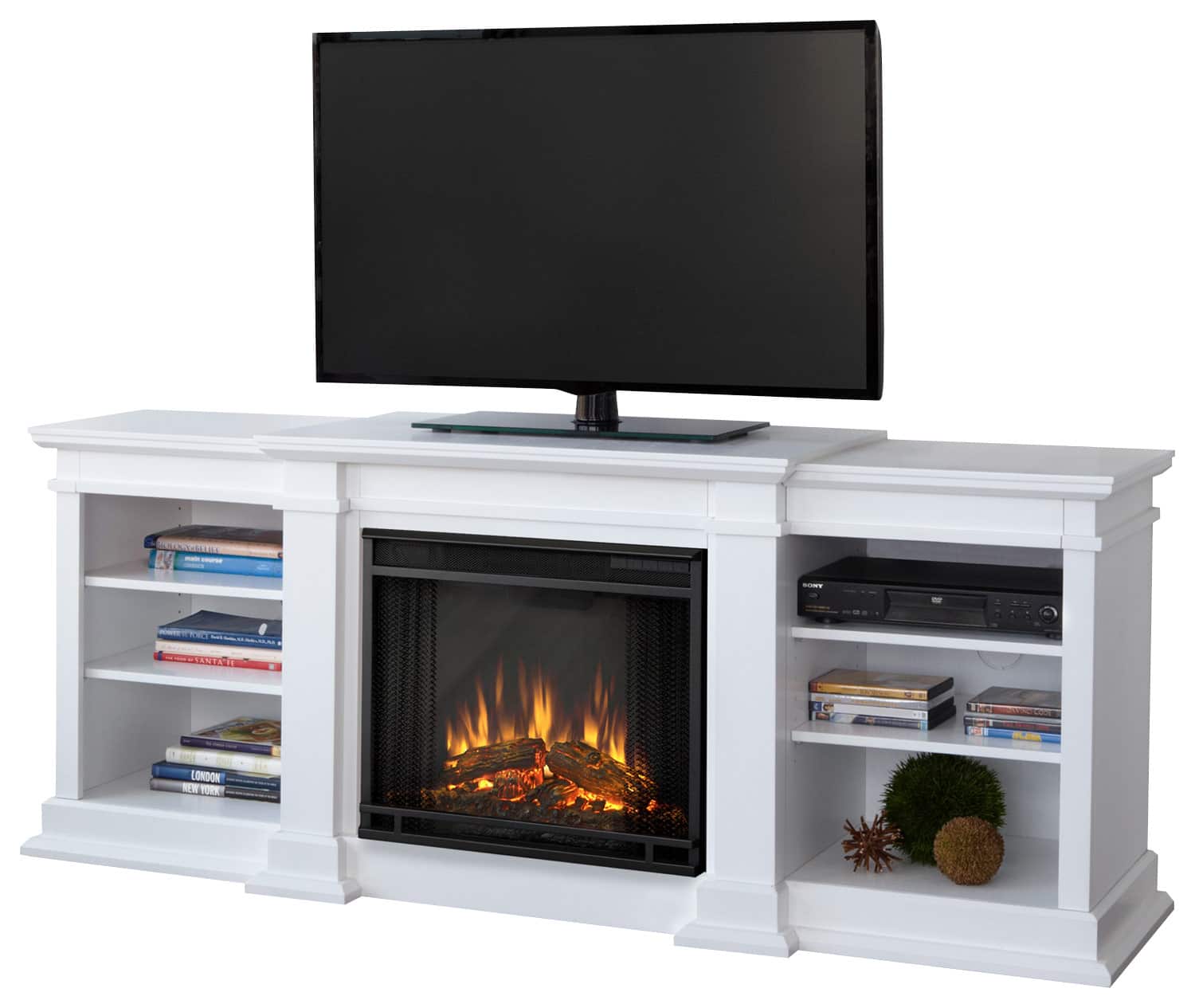 Customer Reviews Real Flame Fresno Electric Fireplace Mantel for Most