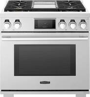 Signature Kitchen Suite - 6.3 Cu. Ft. Self-Cleaning Freestanding Gas Convection Range - Front_Zoom