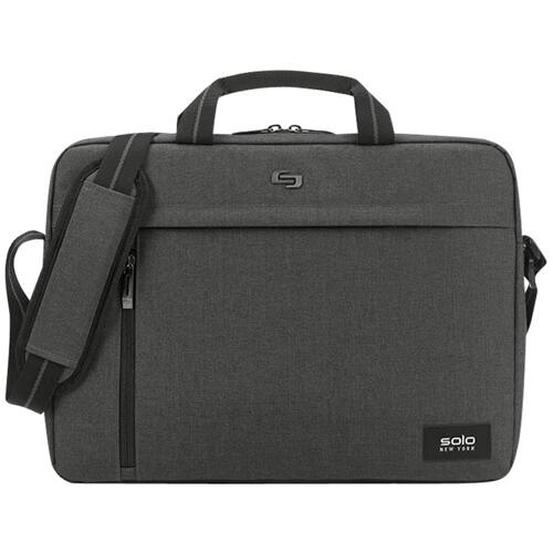 Solo New York Rivington Case for 15.6 Laptop Slim Brief Gray UBN126 10 Best Buy