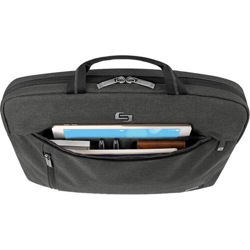 Alt View 14. Solo New York - Rivington Case for 15.6" Laptop Slim Brief - Gray.