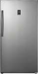 Front. Insignia™ - 17 Cu. Ft. Garage Ready Convertible Upright Freezer with ENERGY STAR Certification - Stainless Steel.