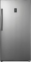 Insignia™ - 17 Cu. Ft. Garage Ready Convertible Upright Freezer with ENERGY STAR Certification - Stainless Steel - Front_Zoom
