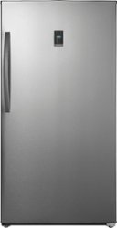 Insignia™ - 17 Cu. Ft. Garage Ready Convertible Upright Freezer - Stainless steel - Front_Zoom