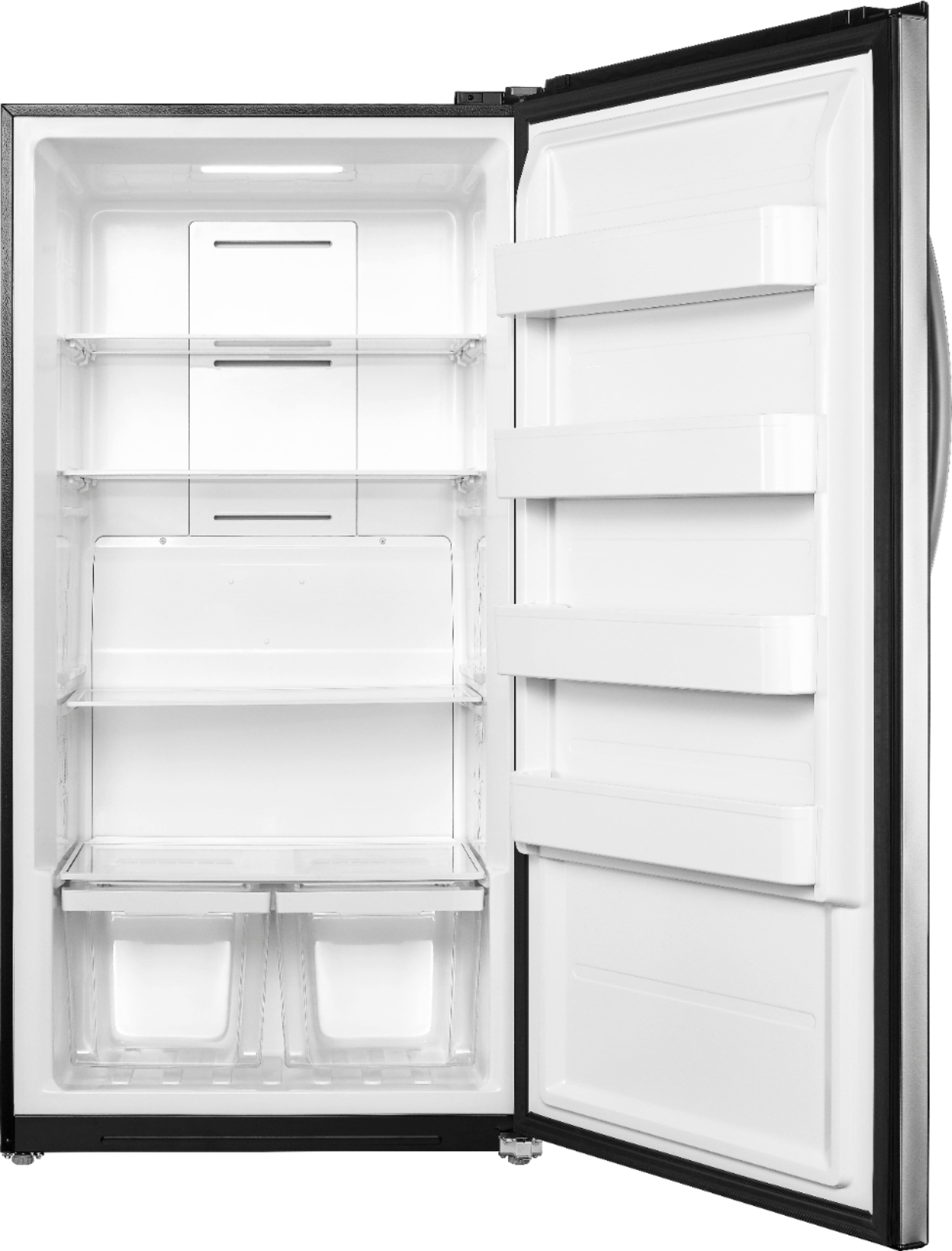 Alt View 12. Insignia™ - 17 Cu. Ft. Garage Ready Convertible Upright Freezer with ENERGY STAR Certification - Stainless steel.