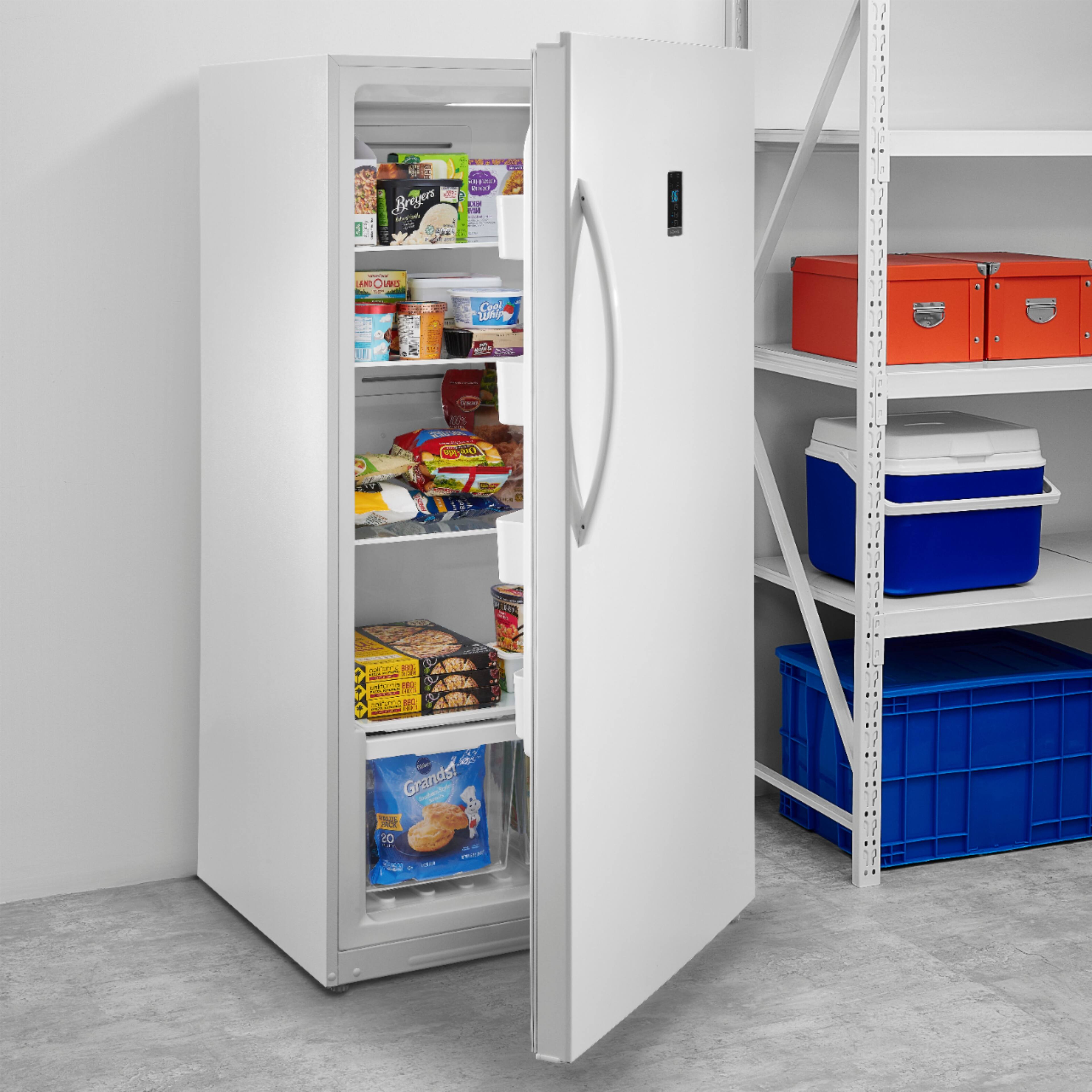Alt View 11. Insignia™ - 17 Cu. Ft. Garage Ready Convertible Upright Freezer with ENERGY STAR Certification - White.