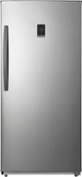 Insignia™ - 13.8 Cu. Ft. Garage Ready Convertible Upright Freezer with ENERGY STAR Certification - Stainless Steel - Front_Zoom