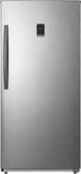 Insignia™ - 13.8 Cu. Ft. Garage Ready Convertible Upright Freezer - Stainless steel - Front_Zoom