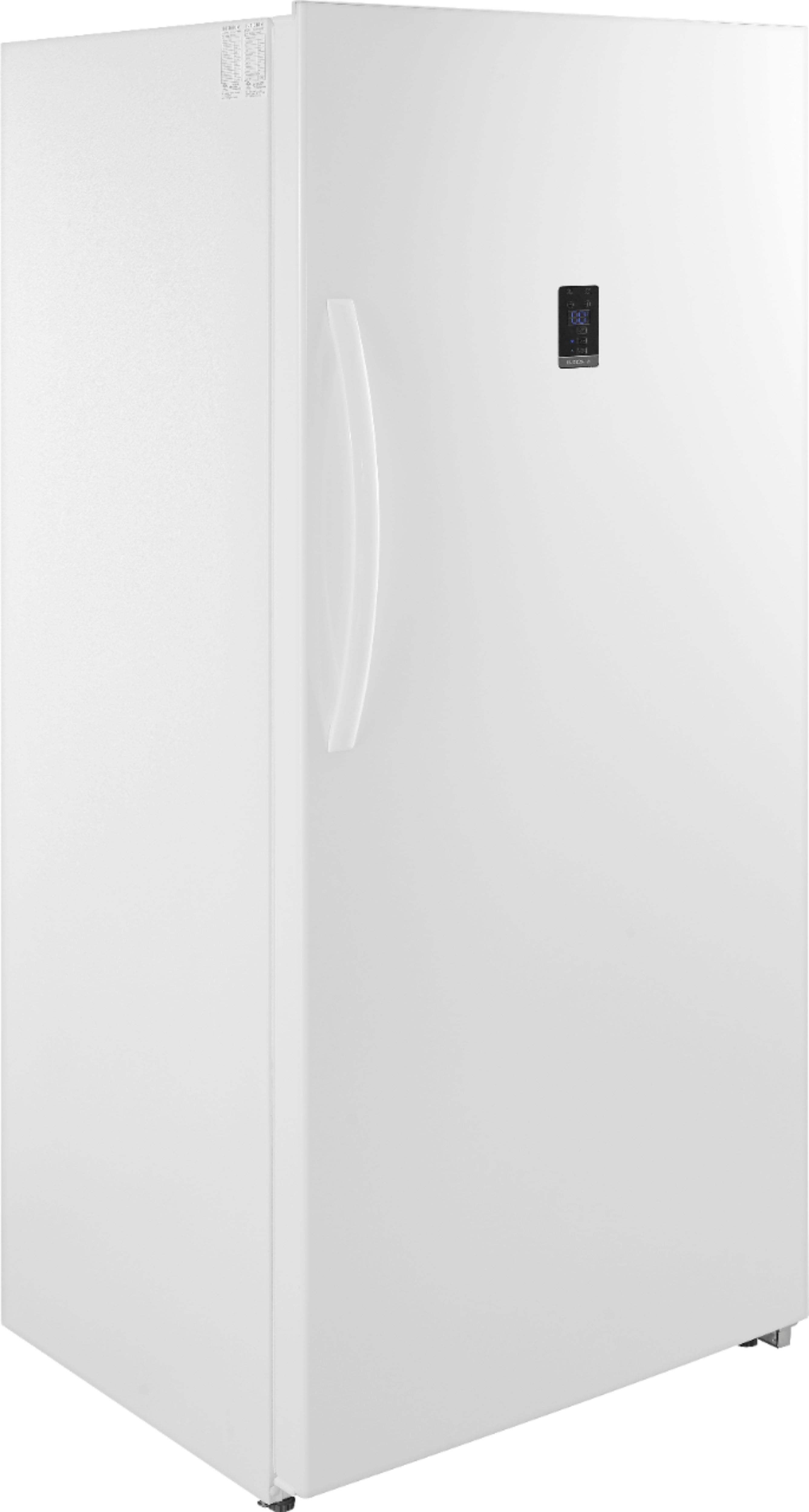 Left. Insignia™ - 21 Cu. Ft. Garage Ready Convertible Upright Freezer with ENERGY STAR Certification - White.