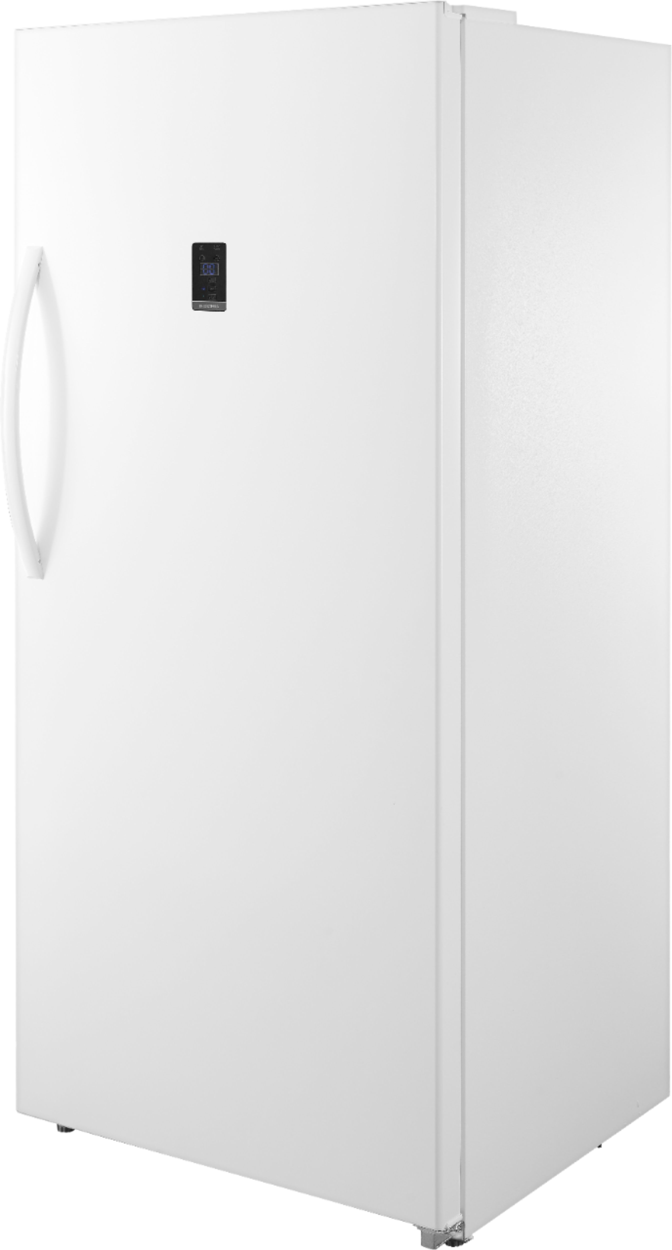 Left View: Insignia™ - 21 Cu. Ft. Garage Ready Convertible Upright Freezer with ENERGY STAR Certification - White