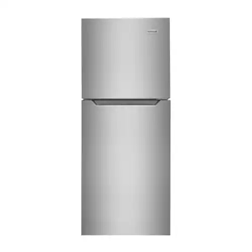 Frigidaire - 10.1 Cu. Ft. Garage Ready Top-Freezer Refrigerator - Fingerprint-Resistant Stainless Look