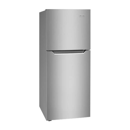 Left View: "Frigidaire FFET1022UV 24" Top Freezer Refrigerator with 10.1 cu. ft. Capacity, Store More Humidity Controlled Crisper Drawers