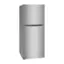 Left. Frigidaire - 10.1 Cu. Ft. Top-Freezer Refrigerator - Brushed Steel.