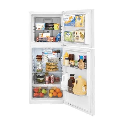 Alt View 12. Frigidaire - 10.1 Cu. Ft. Top-Freezer Refrigerator - White.