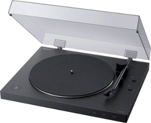Sony - Bluetooth Stereo Turntable - Black - Front_Zoom