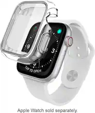 Angle. Raptic - Edge Bumper for Apple Watch 40mm - Clear.
