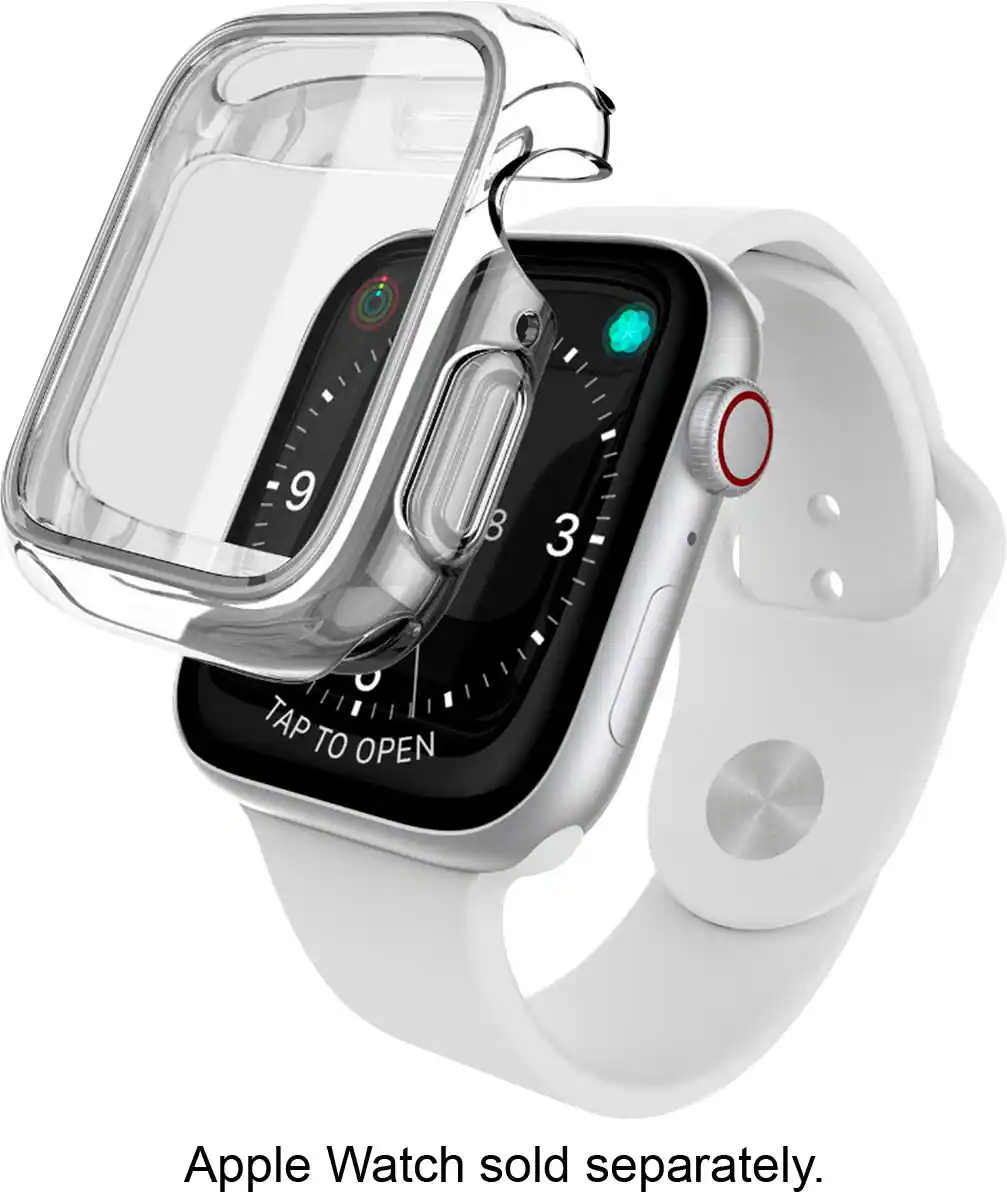 Angle. Raptic - Edge Bumper for Apple Watch 40mm - Clear.