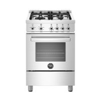 Bertazzoni - Professional Series 2.4 Cu. Ft. Freestanding Gas Convection Range - Stainless steel - Front_Zoom